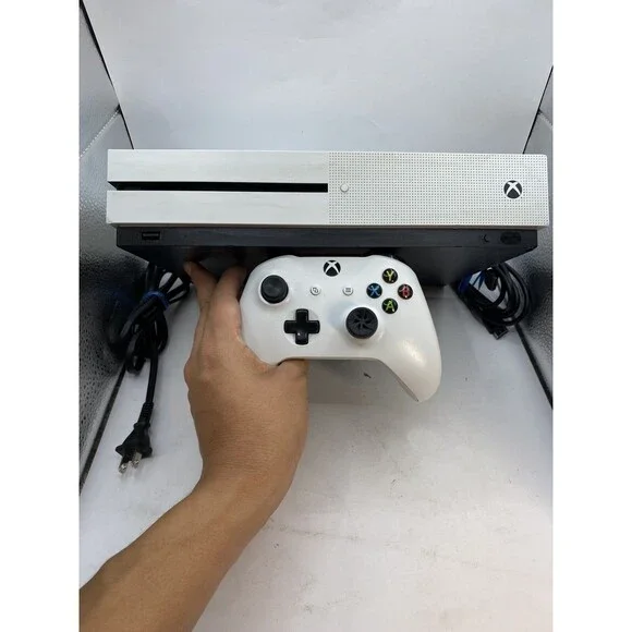 Microsoft Xbox One S 500GB Console Gaming System White 1681 W